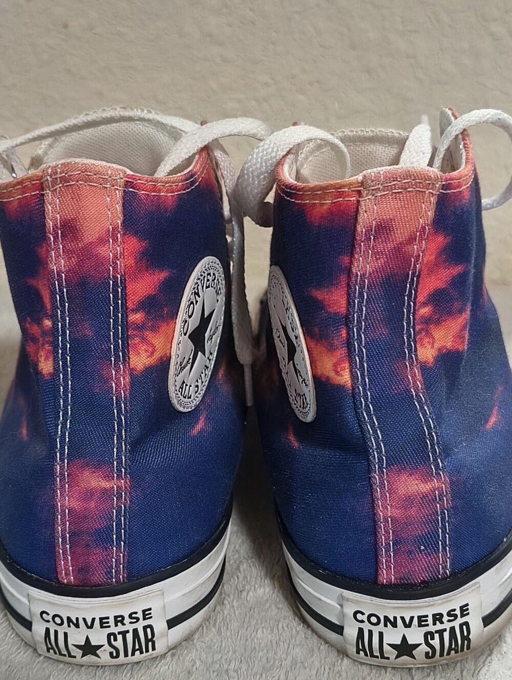 Converse Multicolor Tie-Dye High Tops Size 9.0 Women's - Picture 2 of 3